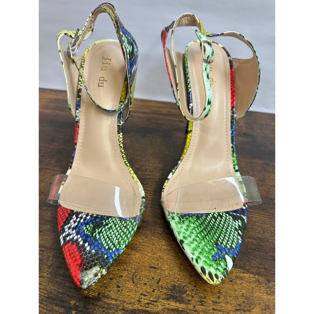 Bundle Lot of 3 High Heels Stilleto Shoes Mixed Lot Variety Floral Snake Size 11 - Picture 13 of 16